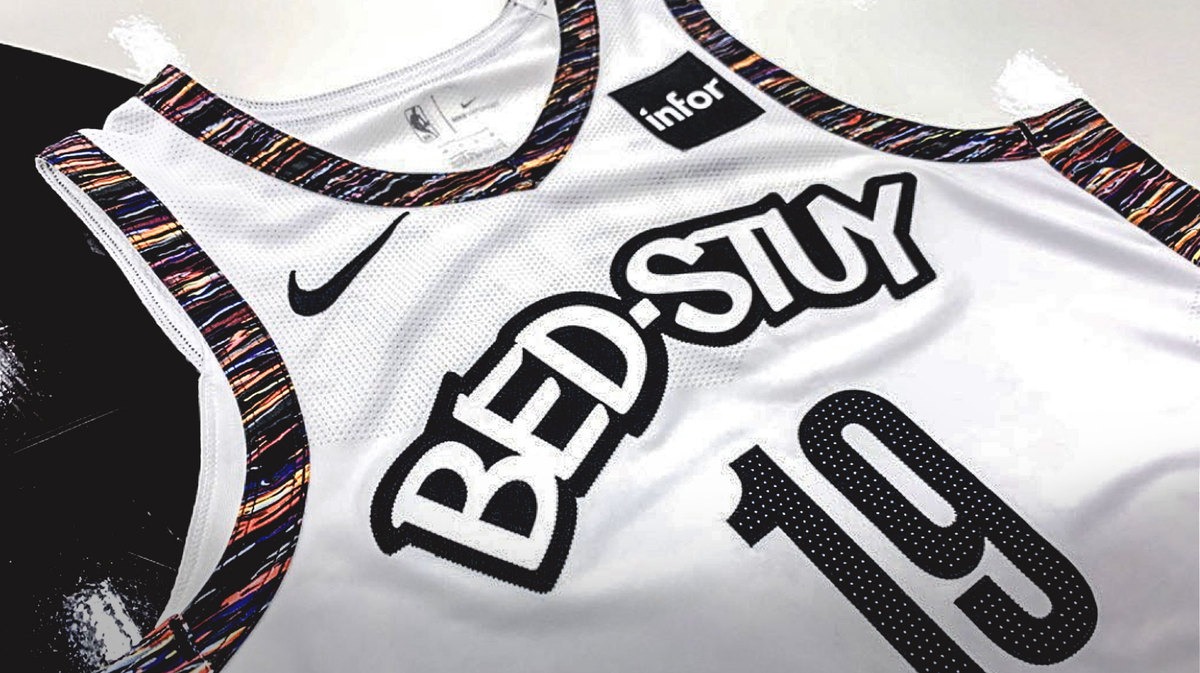 nba城市版球衣是专门为每个城市设计的,布鲁克林网队再次选择了表彰其