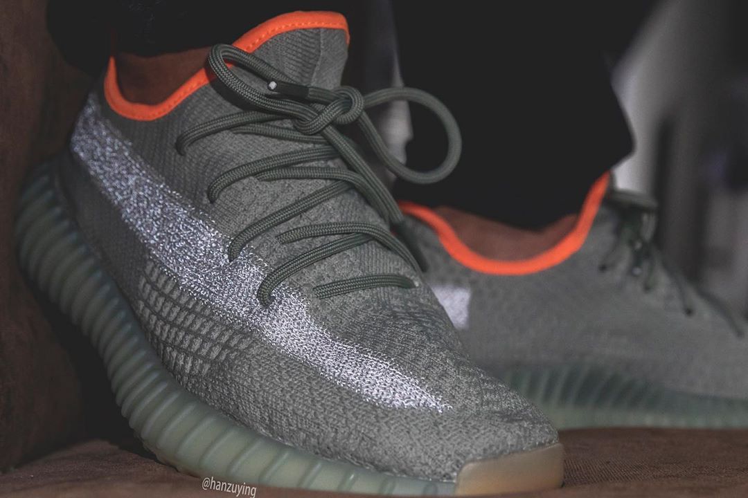 Yeezy 350 V2,adidas,发售,上脚,FX90  哈密瓜配色？！侧透满天星 Yeezy 350 V2 上脚来了！发售临近！