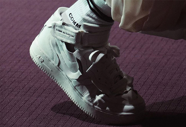 Comme des Garçons,Nike,Air For  巴黎时装周秀场首次现身！全新 CdG x AF1 Mid 或于年底发售