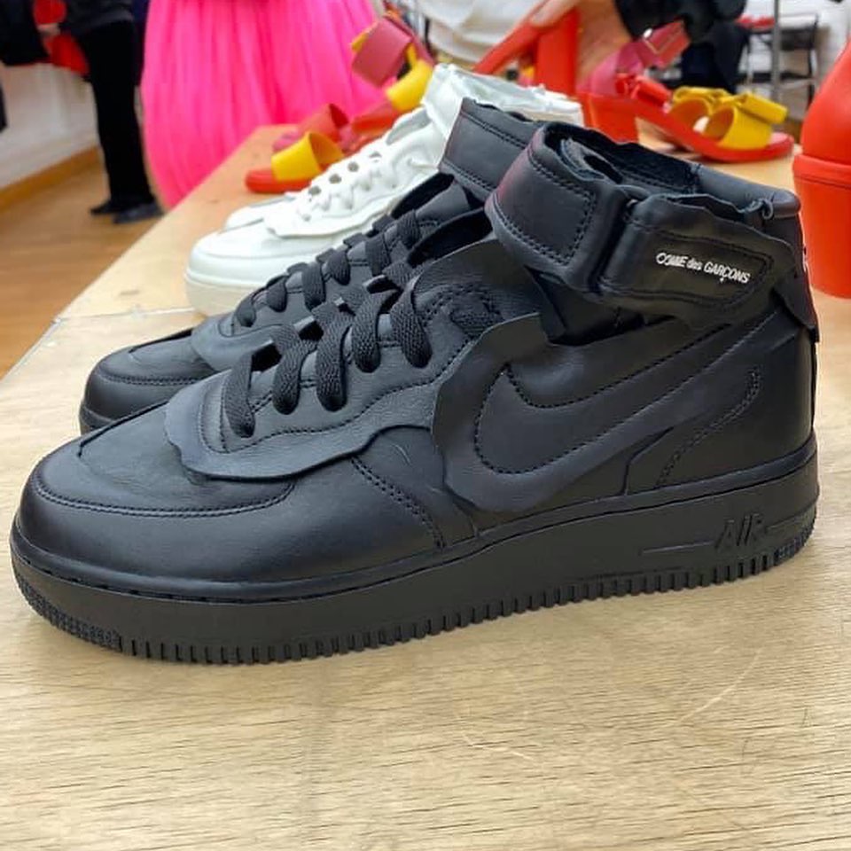 Comme des Garçons,Nike,Air For  巴黎时装周秀场首次现身！全新 CdG x AF1 Mid 或于年底发售