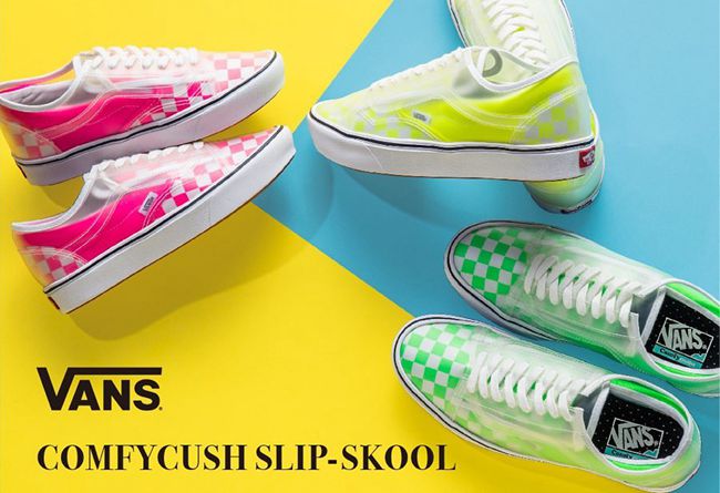 Vans,Slip-Skool,VN0A4P3EWYH,VN  超人气鞋型合二为一！荧光色 Vans Slip-Skool 即将发售