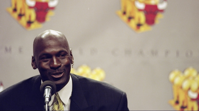 WATCH: Michael Jordan's press conference after announcing 2nd ...