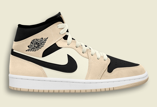 Air Jordan 1,Mid,WMNS,Barely O  小珍珠奶茶 Air Jordan 1 Mid 来了！小姐姐看了绝对坐不住！