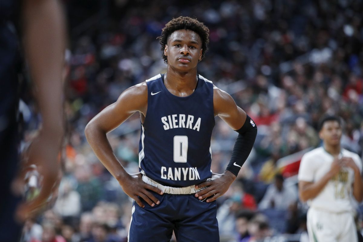 Bronny James had a perfect night vs. his dad's old high school ...