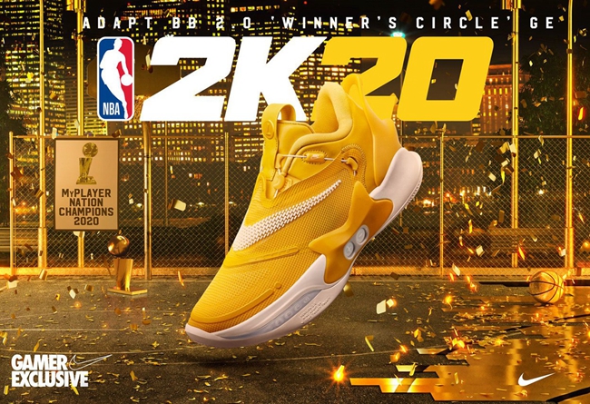 Nike,Adapt BB 2.0  又一款 2K 专属配色！金色 Adapt BB 2.0 即将发售！