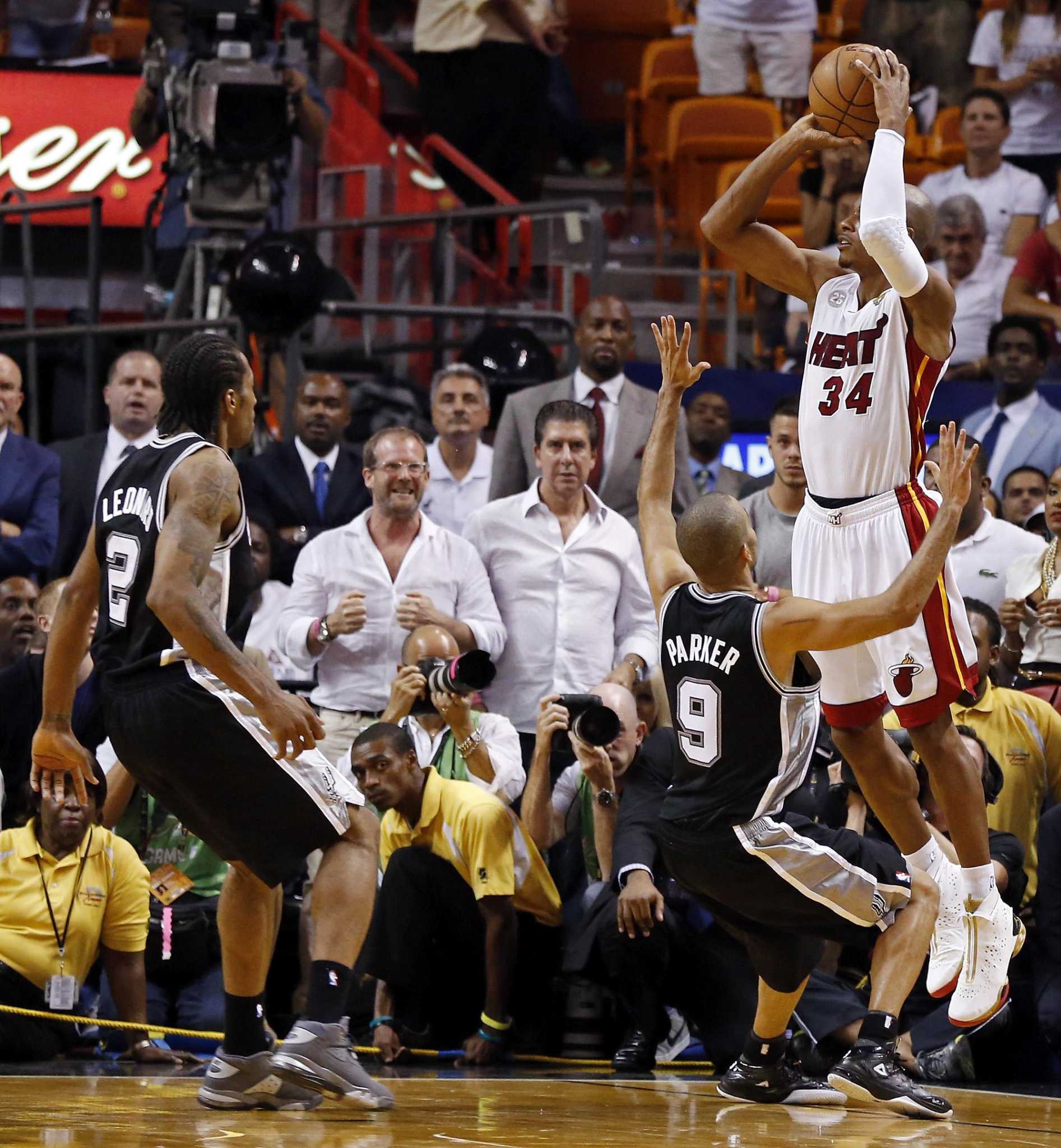 Top 10 Spurs moments: No. 3 — The Ray Allen shot - ExpressNews.com