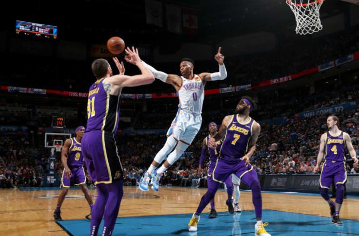 Oklahoma City Thunder's Russell Westbrook posts historic 20-20-20 ...