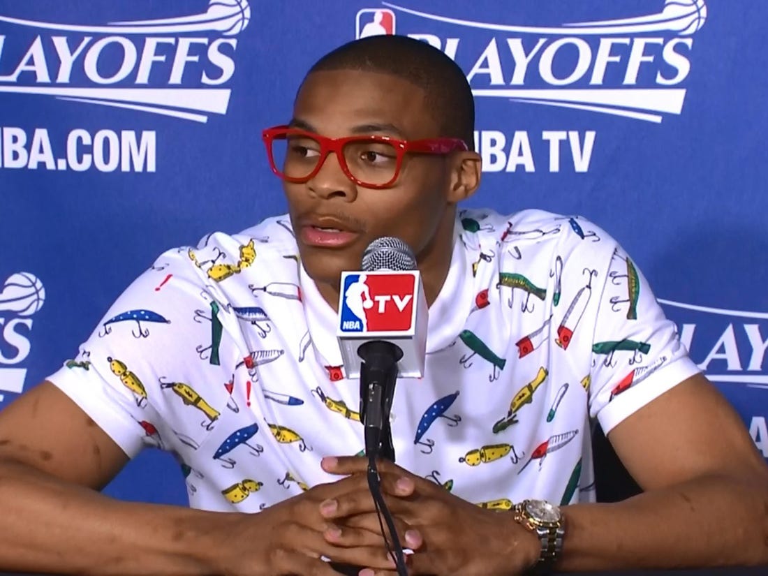 FINALLY: Russell Westbrook Reveals Why NBA Players Wear Glasses ...