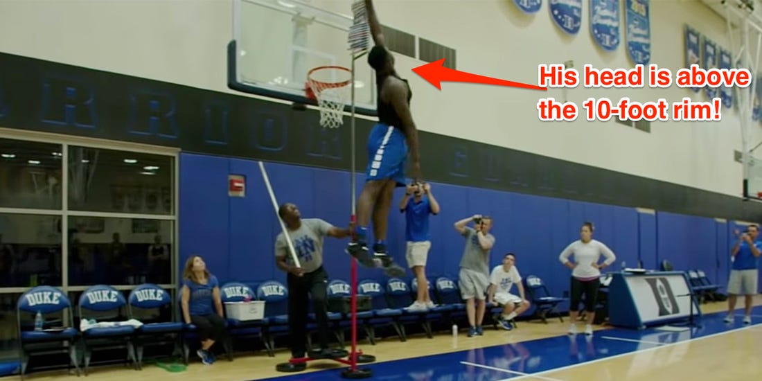 Duke's Zion Williamson's jumps shouldn't be possible at his weight ...