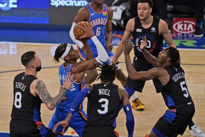 NBA常规赛雷霆101-89尼克斯