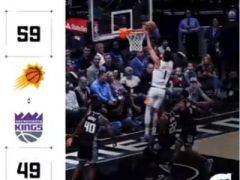 半节战报:乌布雷15+10+2约瑟夫10+2+1,太阳领先国王10分