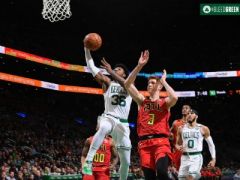 NBA常規(guī)賽老鷹vs凱爾特人，首節(jié)結(jié)束凱爾特人領(lǐng)先老鷹2分