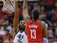 卡佩拉16+12戈貝爾22+12，哈登29+8+10火箭大勝爵士