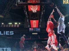 半场战报:火箭54-48反超灰熊6分,哈登爆砍36分4板1助2断