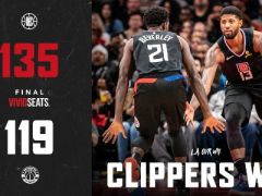 快船双核合砍61分17板 贝尔坦斯25分 快船轻取奇才