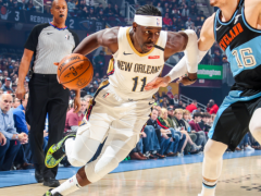 灰熊VS鵜鶘半場：英格拉姆12+3+3，格雷森-艾倫17+1，鵜鶘以58-51暫時領(lǐng)先對手7分