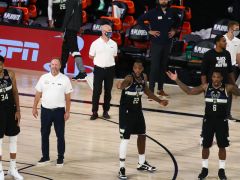NBA季后賽熱火vs雄鹿，首節(jié)戰(zhàn)罷熱火以31-22領(lǐng)先對手9分