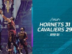 NBA常規(guī)賽黃蜂vs騎士，第一節(jié)結束黃蜂領先騎士2分