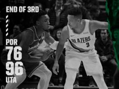 三节战报:米切尔23+2,英格尔斯22+4,爵士96-76领先开拓者