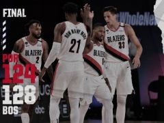 開拓者124-128惜敗凱爾特人，利拉德30+16、努爾基奇30+9+5