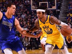 NBA常规赛勇士vs独行侠,双方以41-41战平