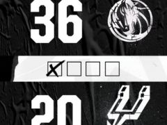 NBA常規(guī)賽獨行俠vs馬刺，獨行俠領(lǐng)先馬刺16分