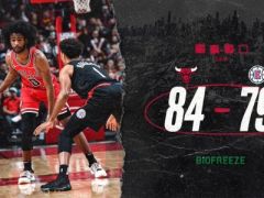 三节战报:哈勒尔26+3拉文22+4+2,公牛领先快船5分