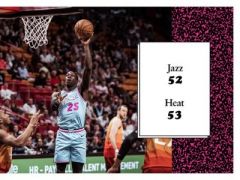 巴特勒20+8英格尔斯27+4+2，热火6人上双战胜爵士