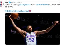 NBA官推祝乔丹-麦克雷&贾斯汀-杰克逊生日快乐