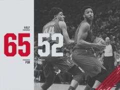 半场战报:东契奇10+3努尔基奇9+7,独行侠52-65开拓者