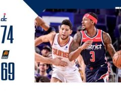 半场战报：比尔13+4 布克13+5 奇才领先太阳5分