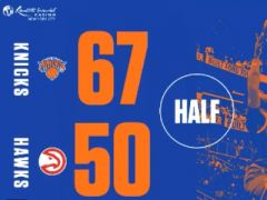 兰德尔33+11特雷-杨42+11,尼克斯战胜老鹰