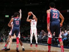 發(fā)帶詹54+13+8戈登36分，奇才雙槍68分加時勝火箭