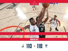 勒韋爾34分率領(lǐng)籃網(wǎng)118-110奇才獲復(fù)賽首勝