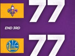 三節(jié)戰(zhàn)報(bào)：鶯歌15+4+4達(dá)米恩李20+3+2，勇士以77-77戰(zhàn)平鵜鶘