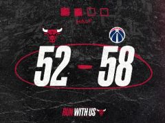 半场战报：贝尔坦斯21+6，比尔8分，奇才58-52领先公牛