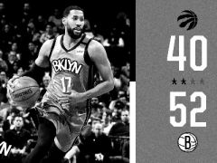 半场战报:西亚卡姆10+3+2勒韦尔12+4+3,篮网领先猛龙12分