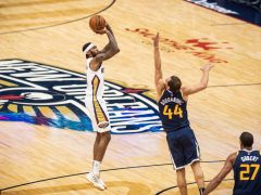 NBA常規(guī)賽鵜鶘vs灰熊，首節(jié)結(jié)束鵜鶘以26 - 22領(lǐng)先灰熊4分