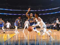 半场战报:布鲁克斯12+1,艾伦13+2,灰熊54-47领先勇士