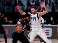 NBA季后赛独行侠vs快船，首节战罢独行侠以34-29领先对手5分