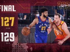 爵士129-127力克掘金，拿下系列賽的第三場勝利！米切爾51+7+4！