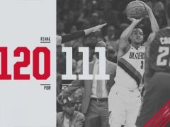 麦科勒姆28+10+10特雷杨30+8,开拓者5人上双主场力擒老鹰
