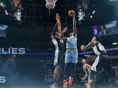 馬刺vs灰熊：馬刺半場以57-58落后灰熊1分，米爾斯13分貝爾坦斯11分