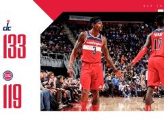 比爾35+10 羅斯22+6+8 奇才戰(zhàn)勝活塞