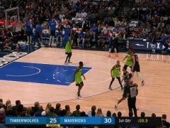 NBA常规赛独行侠VS森林狼首节战报：独行侠30-25森林狼