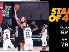 热火vs步行者三节战报：热火暂时以70-62领先对手8分