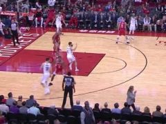 火箭vs篮网:火箭小阵容篮下无人护筐,阿伦接球轻松单手暴扣