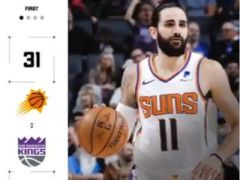 NBA常规赛太阳vs国王,第一节结束太阳领先国王1分