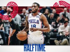 半場戰(zhàn)報：巴特勒23分，德拉季奇10分，熱火56-52領先76人