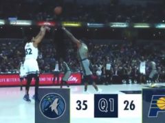 首節(jié)戰(zhàn)報(bào)：托利弗7分馬休斯6分，森林狼35-26領(lǐng)先步行者9分